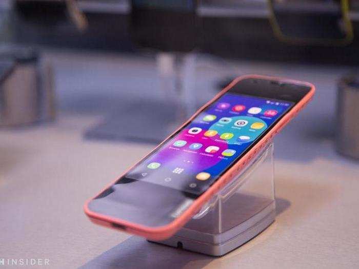 Lenovo also teased a smartphone with a bendable display that can wrap around a wrist. Here