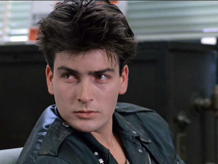 THEN: Charlie Sheen