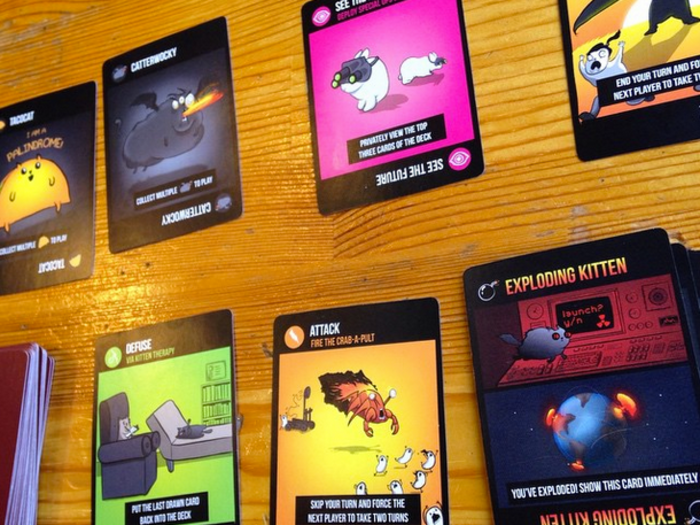 "Exploding Kittens," a party card game co-created by internet cartoonist Matthew Inman, better known as "The Oatmeal," raised $8,782,571 in early 2015. At the time, it was the fastest-funded Kickstarter of all time. In 2016, smartphone versions of the game were released.