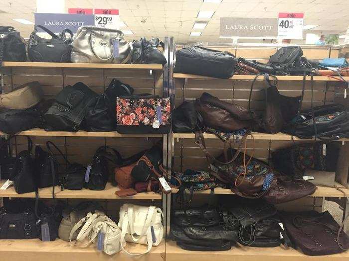 The handbag department is in total disarray.