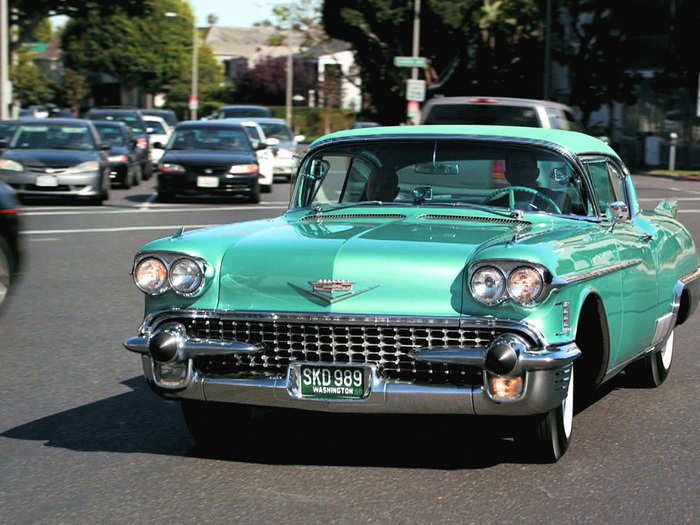 A celebration of the era of tail fins and boozy Las Vegas lounge singers, Seinfeld brought along legendary comedian Don Rickles in this 1958 Cadillac El Dorado SeVille in "Bimini Green."