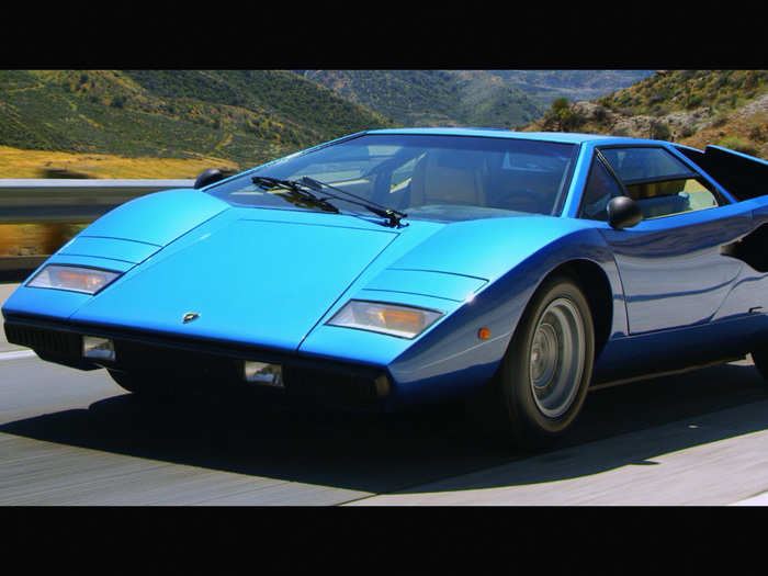 "Countach!" is what Jim Carrey imagines people must exclaim when this 1976 Lamborghini Countach flies past them in traffic.