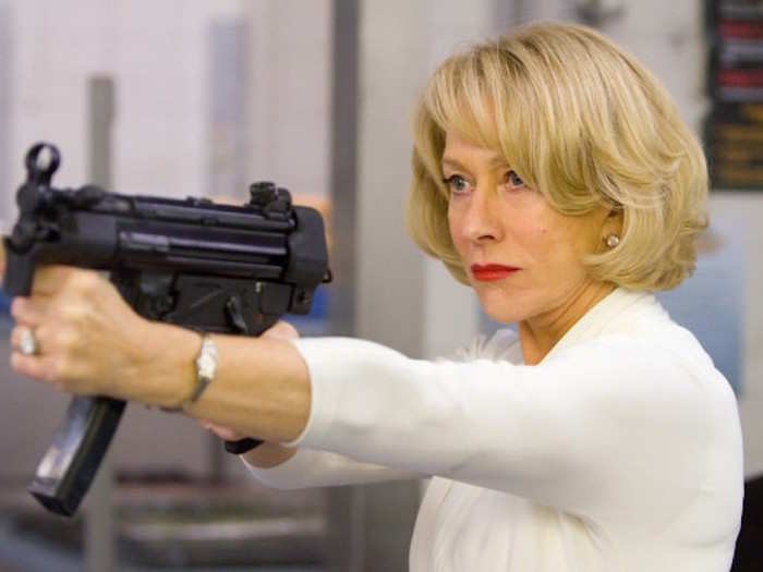 She jumps into action films with no problem, like the action-comedy "Red," where she starred as a retired assassin when she was 65. She reprised the role for "Red 2" when she was 67.