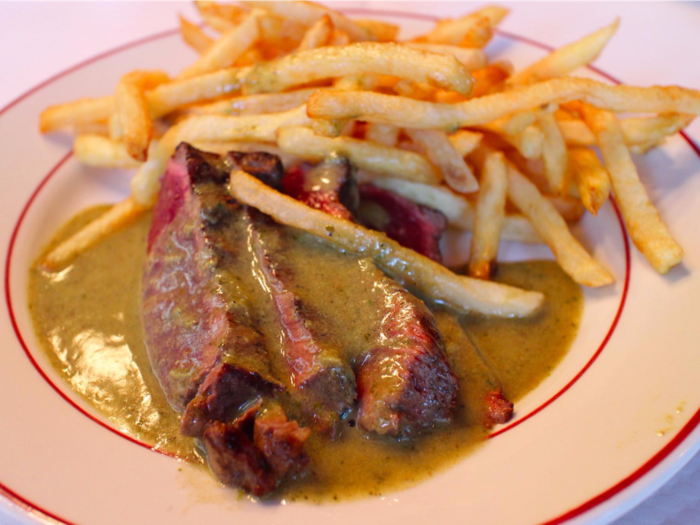 For classic steak frites (steak and fries), try Le Relais de l