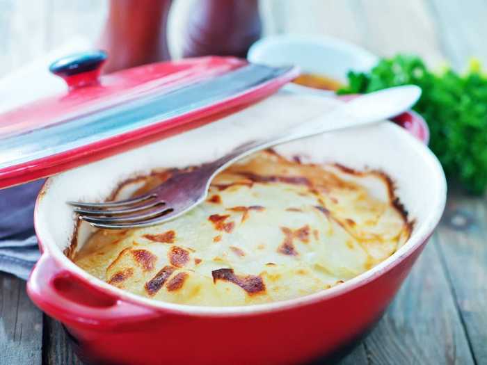 Potatoes are a common side dish in France, and in the south east region of Dauphiné they are baked with milk or cream and known as Gratin Dauphinois. They