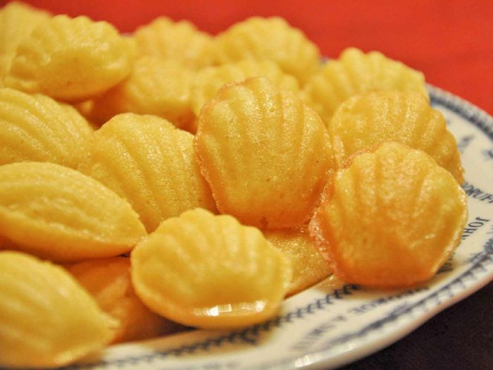 A cross between cookie and cake, madeleines are a typical French treat that are delightfully buttery and spongey.