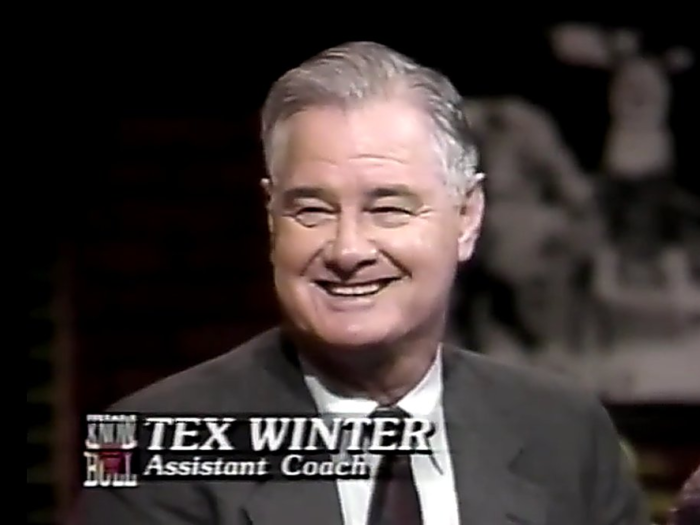 Tex Winter was in his 12th year as an assistant coach with the Bulls.