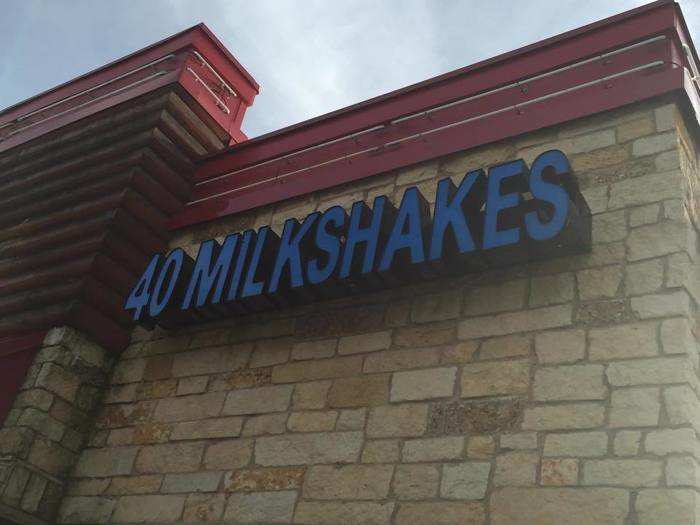 So I decided to go inside. Before I got in the door, I was reminded just how many milkshakes Cook Out has. Yes, you