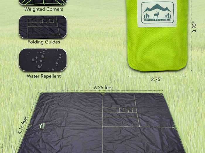 No need to sit in the grass or dirt with this pocket blanket.