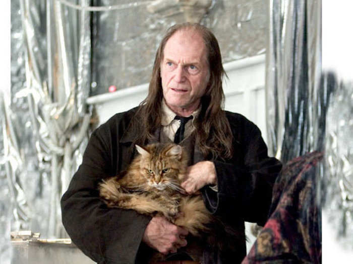 David Bradley played Argus Filch, the often cruel caretaker at Hogwarts.