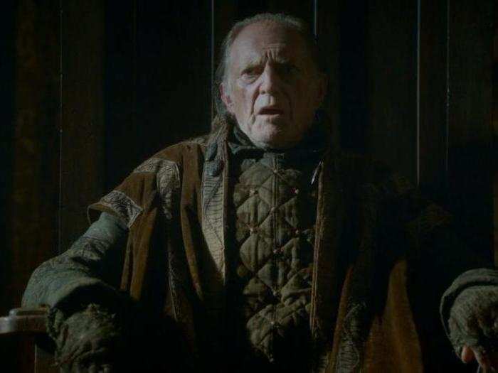 He plays Walder Frey, the awful head of House Frey who betrayed the Stark family, in "GOT."