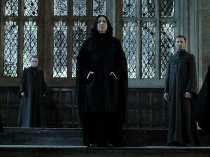 Ralph Ineson plays Amycus Carrow, a Death Eater in three "Harry Potter" films. He