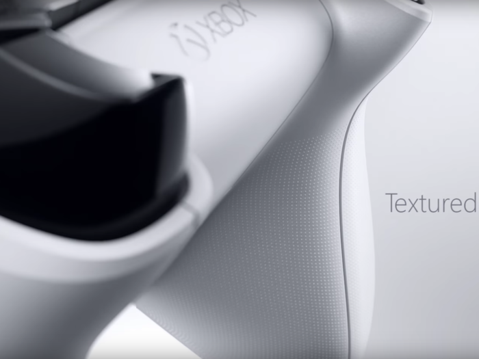 5. There are also new textured grips on the gamepad.