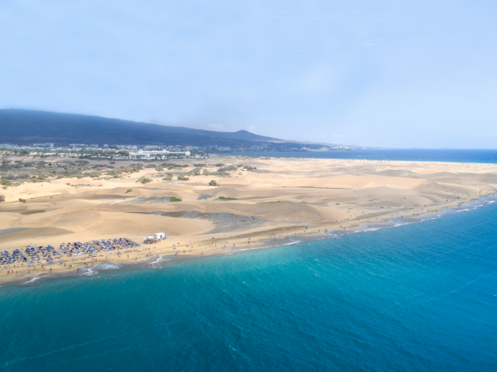 Playa del Inglés in Gran Canaria, Ibiza