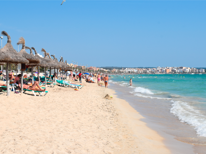 Playa de Palma in Majorca