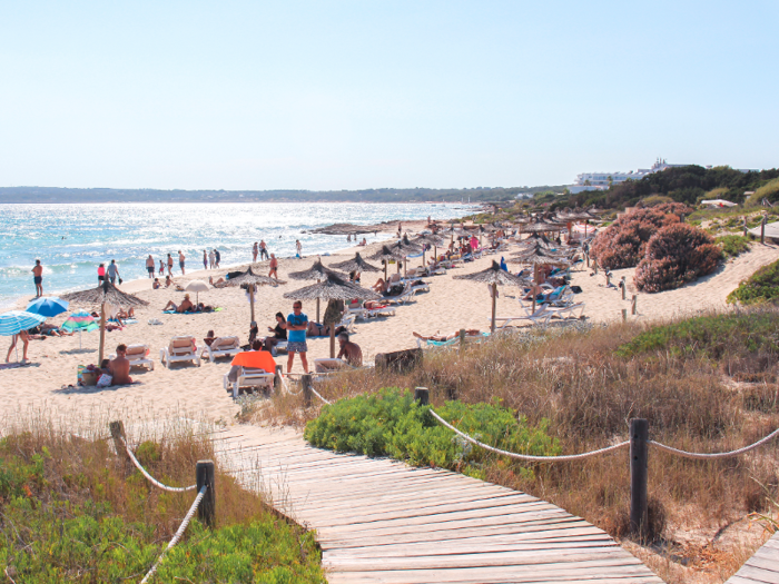 Playa de Migjorn in Formentera