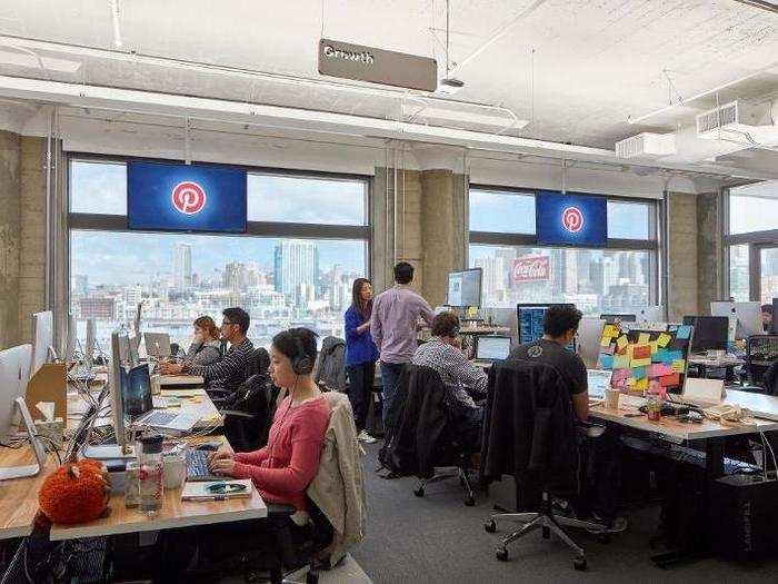 Like a lot of companies these days, Pinterest has an open office layout.