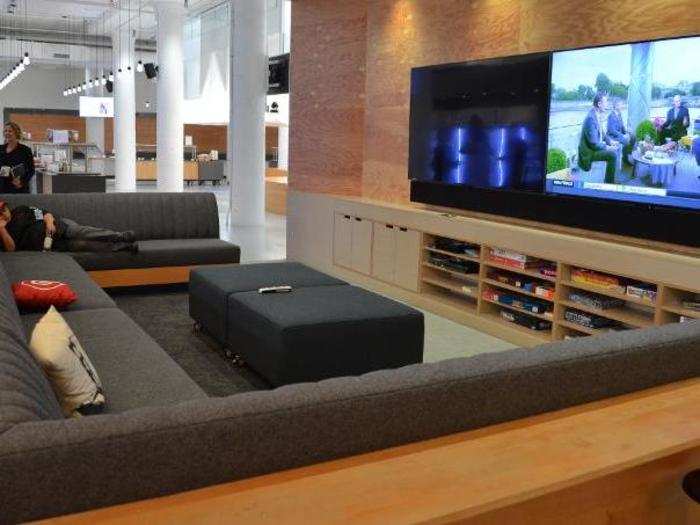 Or lounging in front of the big TV.