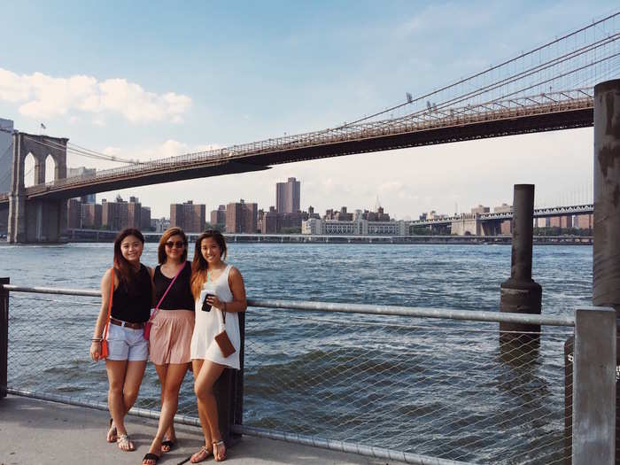 My favorite part of this park is the Fulton Ferry Landing because it has the best views of the Manhattan skyline, and it leads to the Brooklyn Bridge.