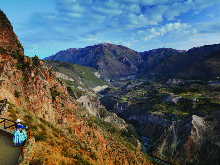 The train will visit Colca Canyon, the third-most visited tourist destination in Peru. The canyon is 10,725 feet deep, and surrounded by traditional pre-Inca towns.