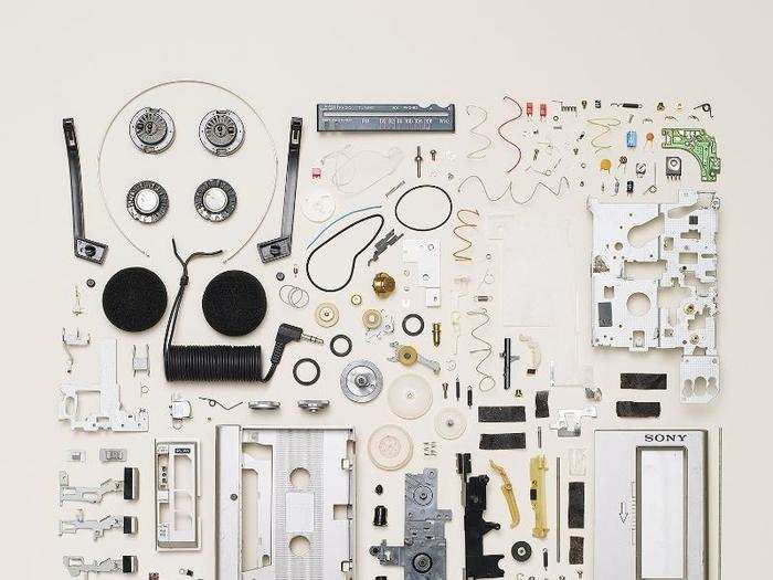 The actual process of disassembly takes roughly a day and a half. For complex electronics, like a Walkman, the trickiest part is keeping everything organized.