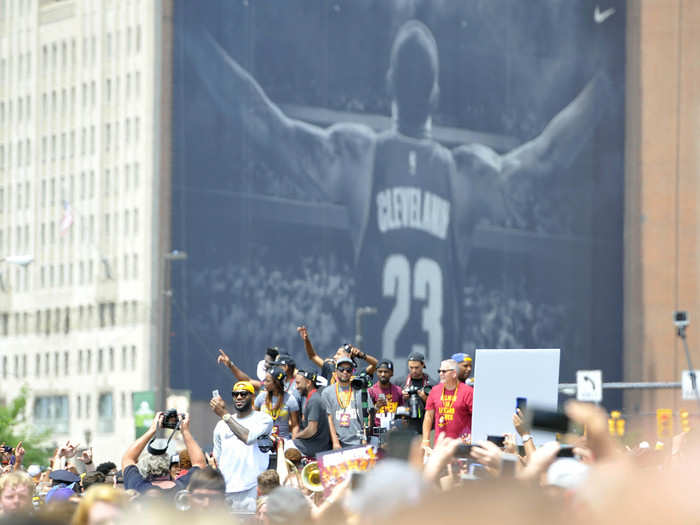 Ohioans partied in the shadow of LeBron James.