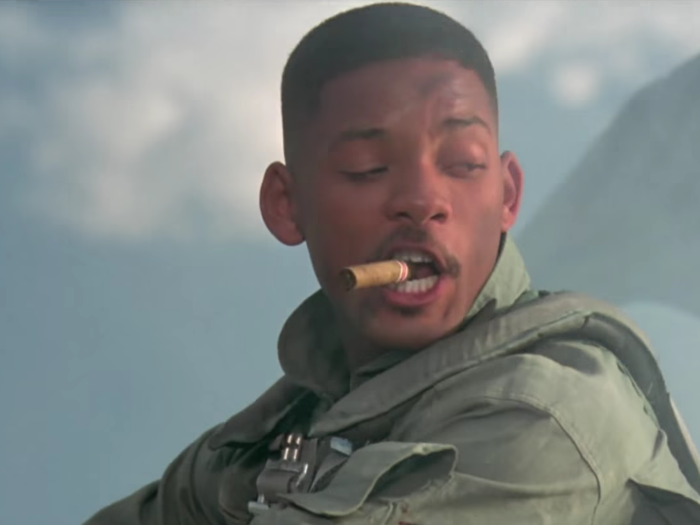 THEN: Before "Independence Day," Will Smith was just a fresh prince living in Bel Air. He played Captain Steven Hiller, who memorably punches an alien in the face.