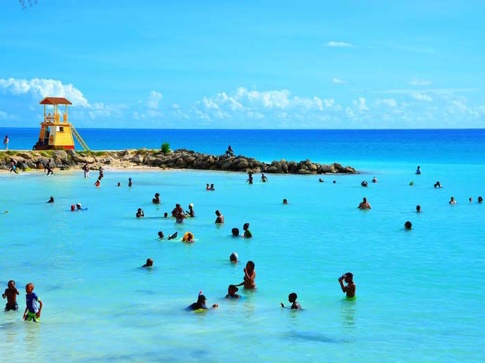 Barbados, 2% — British travellers are heading to this Caribbean island for picture-perfect beaches with vivid blue water and soft white sand. This beach in the town of Oistins has both.