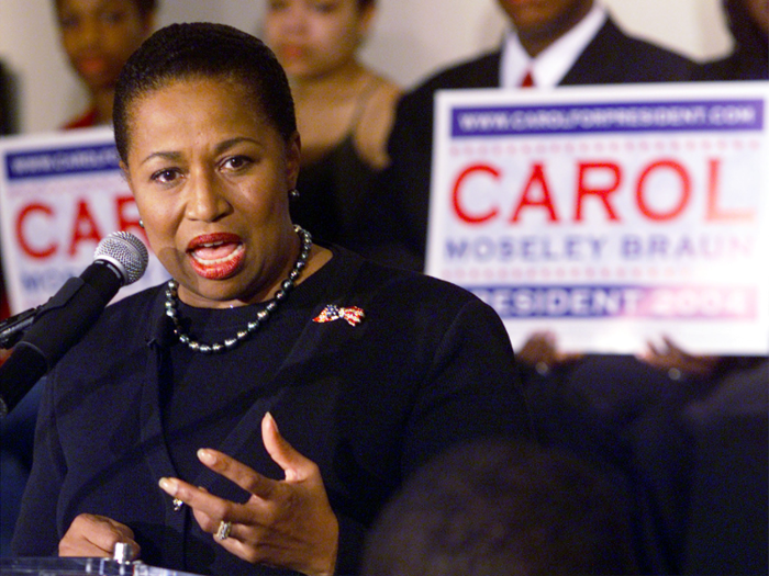 2004: Carol Moseley Braun