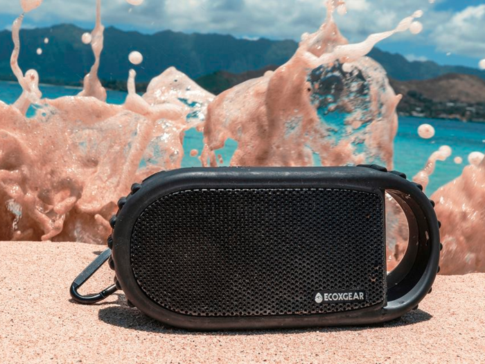 Rock out with a Bluetooth speaker that floats.