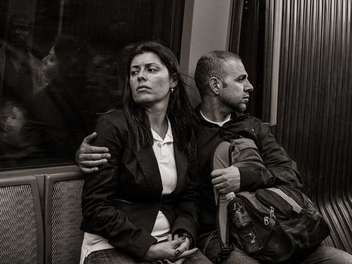 "People on the subway are often lost in thought as they go about their journeys," he said.