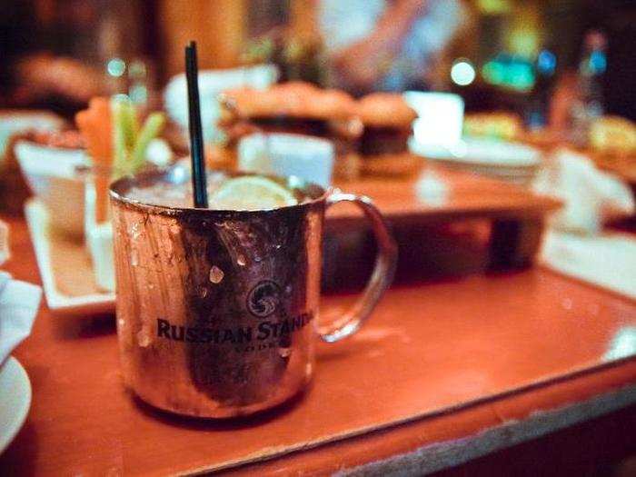 RUSSIA: Moscow Mule — aptly named, the drink is made of vodka, lime juice, and ginger beer.