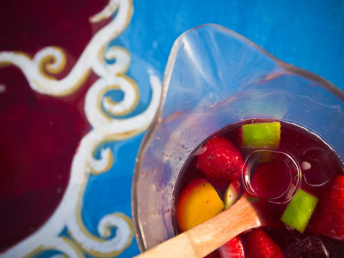 SPAIN: Tinto de verano — a variation of sangria, this drink is made with Spanish red wine, lemon-lime soda, and diced fruit.