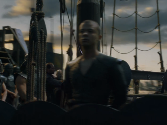 THE UNSULLIED: Grey Worm and the rest of the Unsullied are on board, naturally. Dany originally had 8,000 Unsullied when she liberated them after sacking Astapor, though it