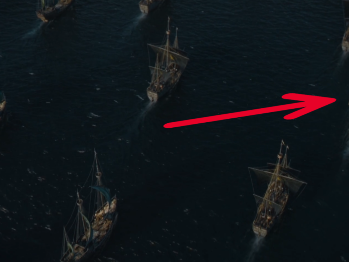 ELLARIA SAND: A wide shot of the fleet shows that Dany
