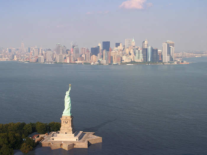 Gifted by France to the US on the 100th anniversary of independence, Lady Liberty has stood in New York Harbor for 130 years.