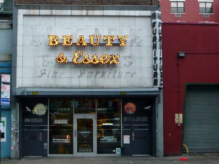 Beauty & Essex has a fully-functioning pawn shop as its entrance.