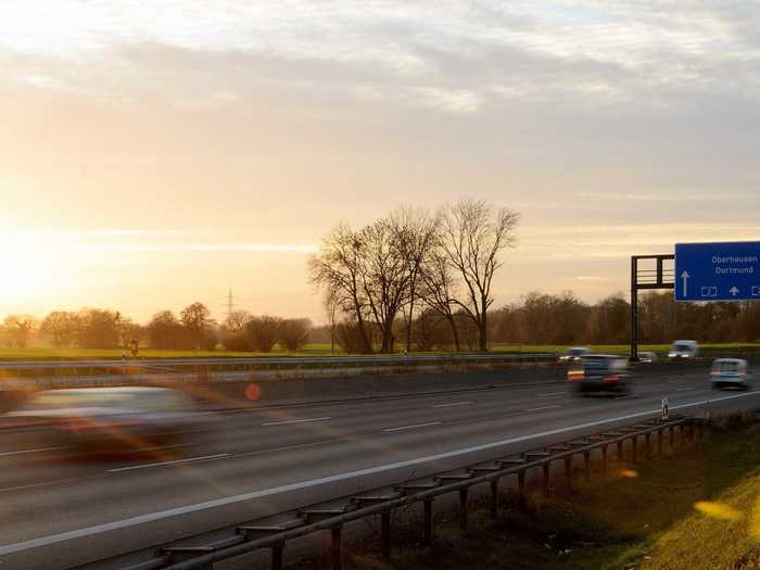 Speed down the autobahn — a highway that essentially has no speed limit. 60% of Germany’s autobahn doesn’t have one, while the rest suggests speeds between 60 and 75 mph.