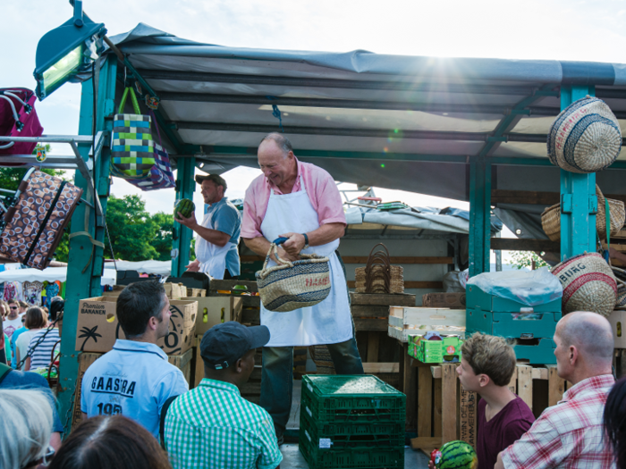 Have fresh seafood at the Hamburg Fish Market, a 300-year-old, open-air market and historic fish auction hall.