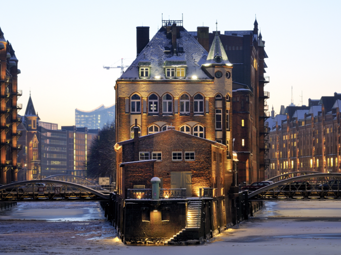 Take a boat tour around Hamburg Harbor, which was founded in 1189 and is Europe