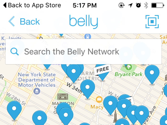 Belly is a rewards app for those who like to shop local