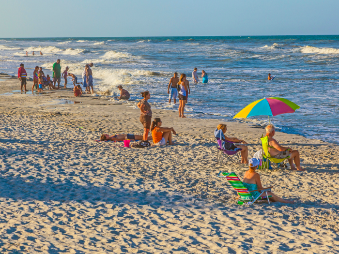 21. At St. Augustine Beach in Florida, you