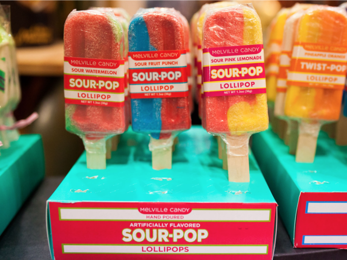 Sour-pop lollipops