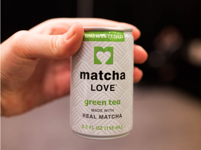 Canned matcha tea