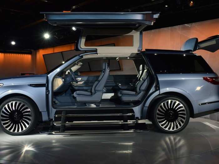 4. The Lincoln Navigator concept car comes with giant gullwing doors. It was unveiled at the New York Auto Show in March.