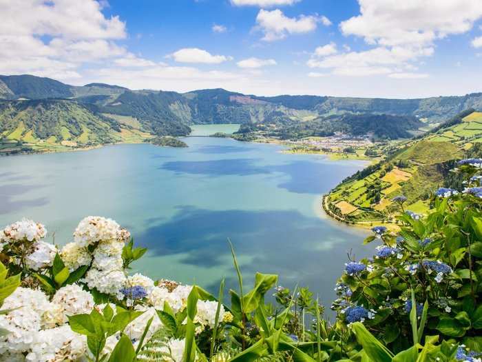 Explore forests, lakes, and volcanic caves on the Azores Islands, off the coast of Portugal in the Atlantic Ocean.