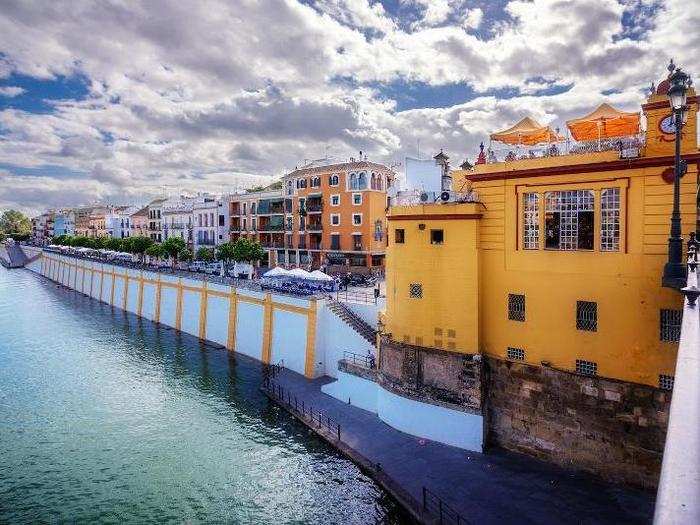 Get away from the hordes of tourists in the vibrant old quarter of Triana in Seville, Spain.