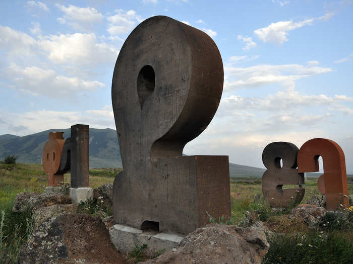 Brush up on your Armenian with a visit to the Armenian Alphabet Monument, where stone sculptures depicting the language