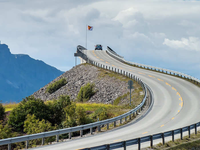 Road trip along Norway