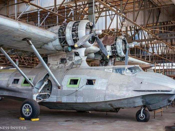 This PBY Catalina has an interesting history. The US Navy lent the aircraft to the Brazilian Air Force, which used it to patrol the Amazon River until eventually leaving it to rot.